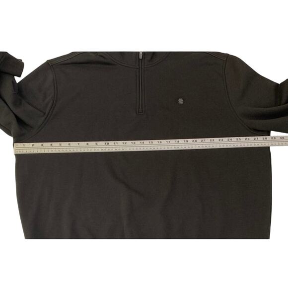Izod Mens Black Shirt Advantage Performance Stretch Size 2XL Pullover 1/4 Zip - Picture 9 of 15